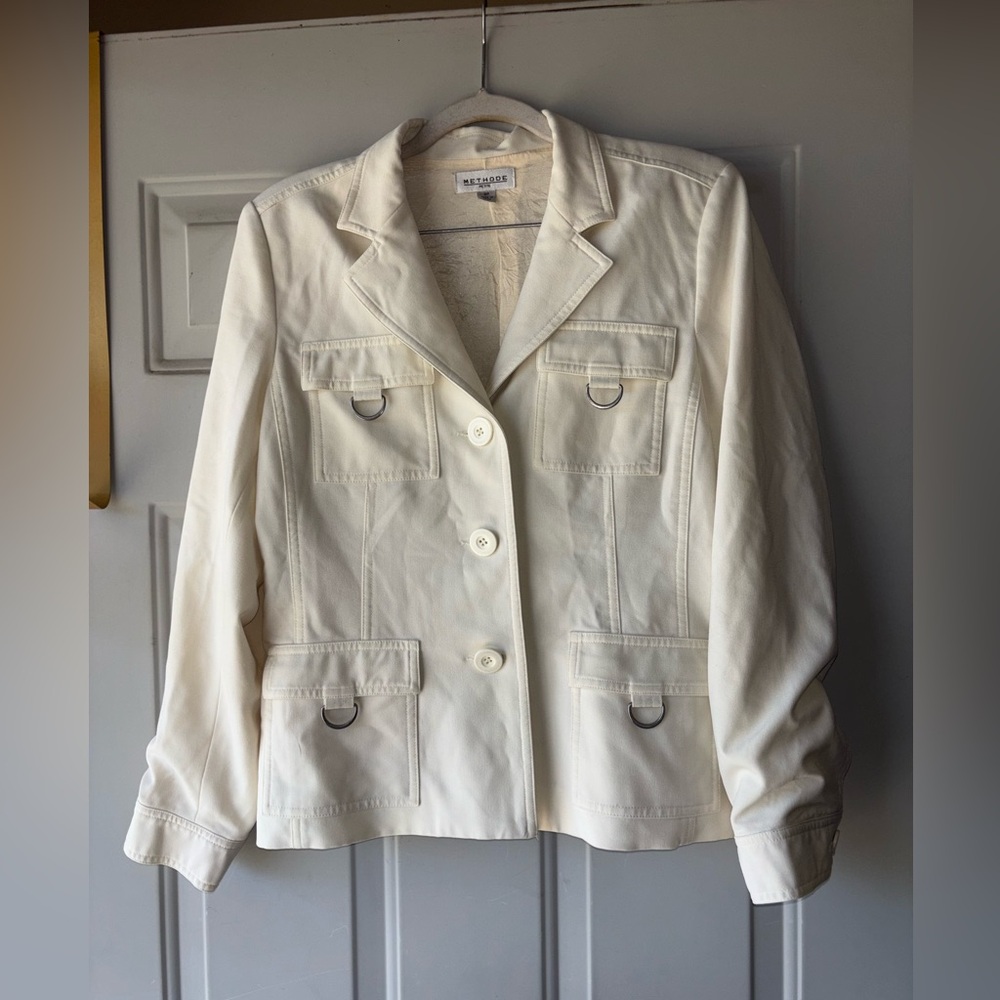Methode Petite ivory jacket size 8 P